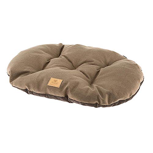 Ferplast Hundebett Hundekissen Katzenkissen Hundesofa für mittelgroße Hunde, 85 x 55 x 15 cm Waschbar, Braun von Ferplast