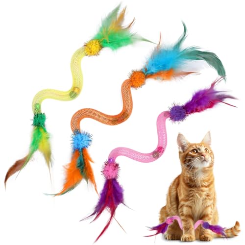 3 Stück Katze Spielzeug, Katzenminze Katzenspielzeug Spirale, PetGens Katze Spielzeug für Katzen Wackelball Kätzchenjagdspielzeug, Neu Katzenspielzeug Bälle mit Katzenminze Balls, Federn, Glöckchen 3 Stück Katze Spielzeug, Katzenminze Katzenspielzeug Spirale, PetGens Katze Spielzeug für Katzen Wackelball Kätzchenjagdspielzeug, Neu Katzenspielzeug Bälle mit Katzenminze Balls, Federn, Glöckchen von FerraDrend