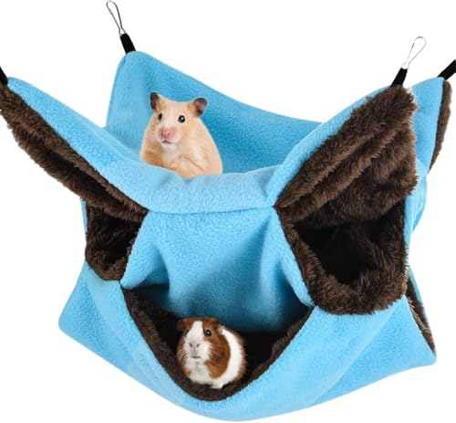 FerraDrend Meerschweinchen Hängematte, Hängematte für Kleintiere, Kuschelhöhle Meerschweinchen, Weiche und Warme Haustiere Käfig Haustier Hängematte für Hamster, Frettchen Käfig FerraDrend Meerschweinchen Hängematte, Hängematte für Kleintiere, Kuschelhöhle Meerschweinchen, Weiche und Warme Haustiere Käfig Haustier Hängematte für Hamster, Frettchen Käfig von FerraDrend