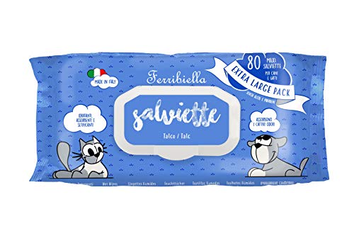 Ferribiella Hygiene-Reinigungstücher für Hunde und Katzen, 80 Stück von Ferribiella