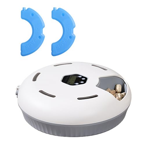 Fesatccoz Futterautomat Katze Nassfutter Katzenfutter Automatischer Futterspender mit 6 Fächern, Nassfutterautomat für Katzen mit Frühhaltung Fesatccoz Futterautomat Katze Nassfutter Katzenfutter Automatischer Futterspender mit 6 Fächern, Nassfutterautomat für Katzen mit Frühhaltung von Fesatccoz