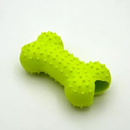 FestPreis Kauspielzeug Hundespielzeug aus Gummi Hund Zahnpflege Zerrspielzeug Knochen Grün von FestPreis