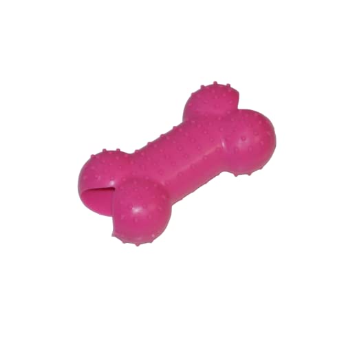 FestPreis Kauspielzeug Hundespielzeug aus Gummi Hund Zahnpflege Zerrspielzeug Knochen Pink von FestPreis