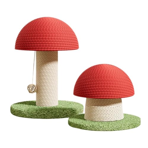 FewNvWa 2 Stück Katzenkratzsäulen für Haustiere mit Pilzdesign Aus Sisal Und Hanf für Innen Und Außenbereich FewNvWa 2 Stück Katzenkratzsäulen für Haustiere mit Pilzdesign Aus Sisal Und Hanf für Innen Und Außenbereich von FewNvWa