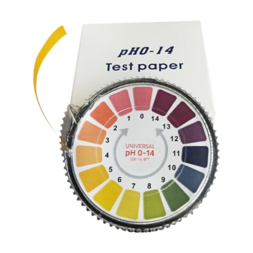 FewNvWa 5M Rolle PH Prüfungspapier Flüssigkeitstest mit Farbkarte Professioneller, Benutzerfreundlicher, Genauer, Unverzichtbarer Wassertester für Gartenarbei von FewNvWa