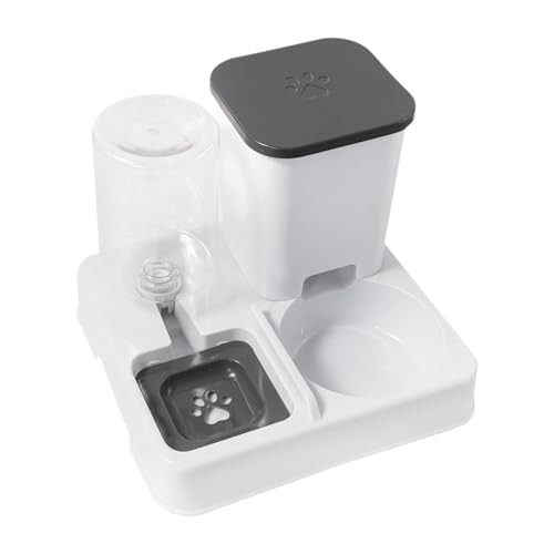 FewNvWa Automatischer Futterspender für Haustiere, 2 in 1 Futter Und Wasserversorgung, Behälter für Reisen mit Kaninchen Und Kätzchen, Grau Weiß FewNvWa Automatischer Futterspender für Haustiere, 2 in 1 Futter Und Wasserversorgung, Behälter für Reisen mit Kaninchen Und Kätzchen, Grau Weiß von FewNvWa