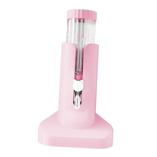 FewNvWa Automatischer Wasserspender für kleine Tiere 120 Ml, mit Basisrosa von FewNvWa