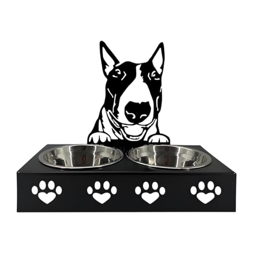 FewNvWa Erhöhte Futter Und Wasserschale für Katzen Und Hunde, Doppelnapf Aus Edelstahl, E FewNvWa Erhöhte Futter Und Wasserschale für Katzen Und Hunde, Doppelnapf Aus Edelstahl, E von FewNvWa