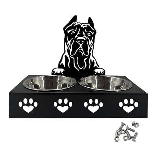 FewNvWa Erhöhter für Katzen Und Hunde, Futter Und Wasserschale für Haustiere, B von FewNvWa