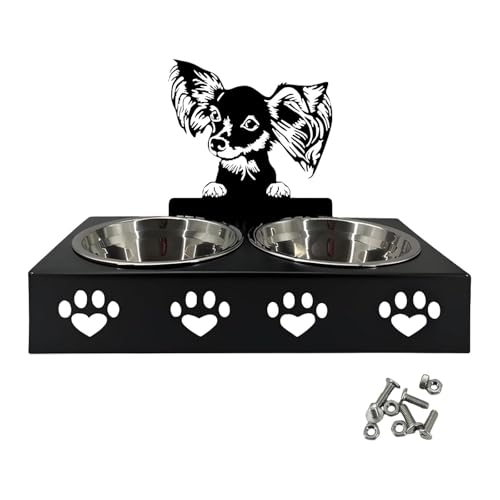 FewNvWa Erhöhter für Katzen Und Hunde, Futter Und Wasserschale für Haustiere, D von FewNvWa