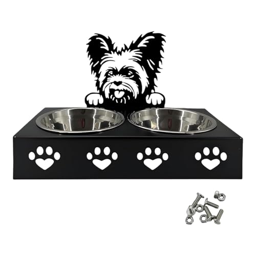 FewNvWa Erhöhter für Katzen Und Hunde, Futter Und Wasserschale für Haustiere, F von FewNvWa