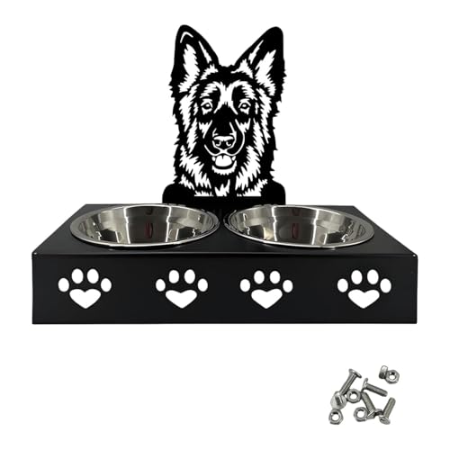 FewNvWa Erhöhter für Katzen Und Hunde, Futter Und Wasserschale für Haustiere, G von FewNvWa