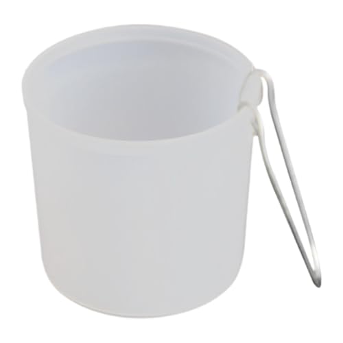 FewNvWa Futterspender für Kampfhühner, Hängende Schale Aus Gummi, Trinknapf für Vögel, Weiß, 8.3cmx8cm von FewNvWa