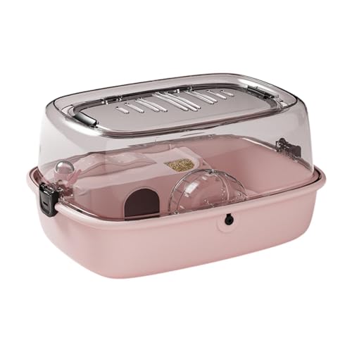 FewNvWa Großer Hamsterkäfig, Kleintierkäfig, Hamsterlebensraum, Haus für Mäuse Ratten Meerschweinchen, Rosa von FewNvWa