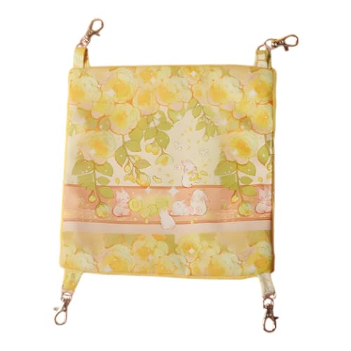 FewNvWa Hängematte für Kleintiere Chinchilla Spiel- und Ruhebereich Käfigzubehör, Gelb FewNvWa Hängematte für Kleintiere Chinchilla Spiel- und Ruhebereich Käfigzubehör, Gelb von FewNvWa