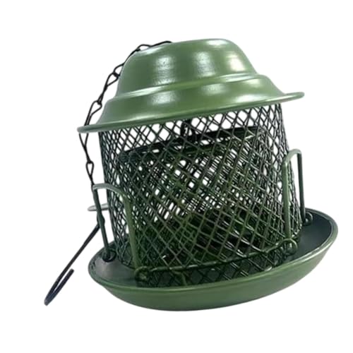 FewNvWa Hängendes Vogelhaus für Den Garten, Eisen Vogelhaus, Einfacher Vogelfutterbehälter für Die Beobachtung von Vögeln von FewNvWa