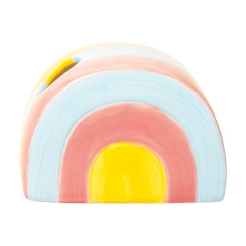 FewNvWa Hamsterunterkunft für Kleine Tiere, Regenbogenform, Versteck für Rennmäuse Und Igel, 13.5cmx8.5cmx9.5cm von FewNvWa
