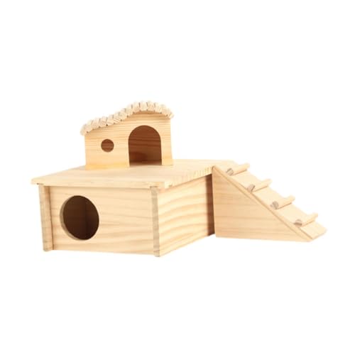 FewNvWa Hamsterversteck aus Holz mit Kletterleiter, geeignet für Chinchillas und Mäuse, Style C FewNvWa Hamsterversteck aus Holz mit Kletterleiter, geeignet für Chinchillas und Mäuse, Style C von FewNvWa