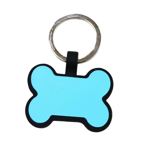 FewNvWa Haustier ID Tag, Design ohne Inhalt für Hunde und Katzen mit Schlüsselring in Knochenform, Blau FewNvWa Haustier ID Tag, Design ohne Inhalt für Hunde und Katzen mit Schlüsselring in Knochenform, Blau von FewNvWa