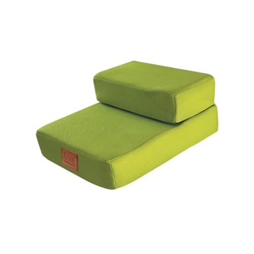 FewNvWa Haustier Treppe für kleine Hunde mit Zwei Stufen, abnehmbare Abdeckung für hohe Möbel, GrÜn FewNvWa Haustier Treppe für kleine Hunde mit Zwei Stufen, abnehmbare Abdeckung für hohe Möbel, GrÜn von FewNvWa