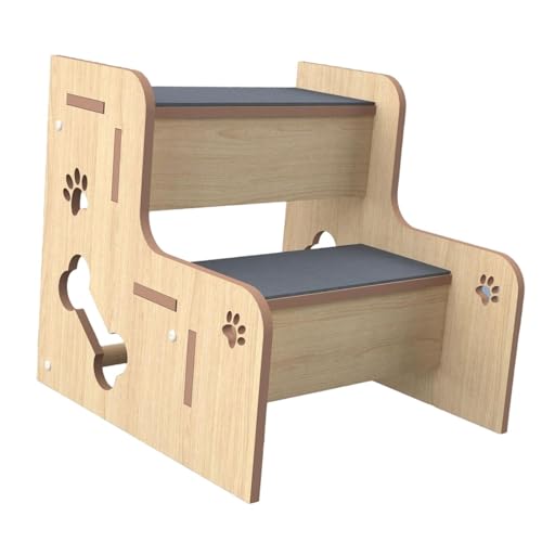 FewNvWa Haustiertreppe Aus Holz, Hundestufe, rutschfest, Leicht, Haustierbedarf für Bett, Hundeleiter für ältere Katzen, Andere Kleine Haustiere, Kätzchen, Fü, 2 Schichten FewNvWa Haustiertreppe Aus Holz, Hundestufe, rutschfest, Leicht, Haustierbedarf für Bett, Hundeleiter für ältere Katzen, Andere Kleine Haustiere, Kätzchen, Fü, 2 Schichten von FewNvWa