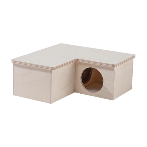 FewNvWa Hölzernes Hamsterhaus, Hamsterspielzeug, mehrere Räume, hölzernes Versteck für kleine Haustiere, DREI Zimmer FewNvWa Hölzernes Hamsterhaus, Hamsterspielzeug, mehrere Räume, hölzernes Versteck für kleine Haustiere, DREI Zimmer von FewNvWa