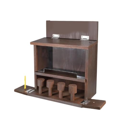 FewNvWa Holz Futterspender für Eichhörnchen, Futterstation für Den Garten FewNvWa Holz Futterspender für Eichhörnchen, Futterstation für Den Garten von FewNvWa