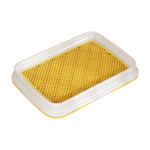 FewNvWa Hundetoilette für Innenräume, Töpfchen mit Halterung für Saubere Pfoten Und Böden, Gelb FewNvWa Hundetoilette für Innenräume, Töpfchen mit Halterung für Saubere Pfoten Und Böden, Gelb von FewNvWa