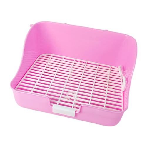 FewNvWa Käfigpfanne für Kleine Tiere mit Schublade, Rechteckige Töpfchen Ecke für Hamster Und Frettchen, Rosa FewNvWa Käfigpfanne für Kleine Tiere mit Schublade, Rechteckige Töpfchen Ecke für Hamster Und Frettchen, Rosa von FewNvWa