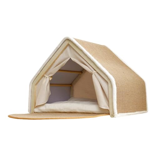 FewNvWa Katzenbett für Wohnungskatzen, Katzenzelt, Kreatives Katzennest mit Sisal Kratzer, XL FewNvWa Katzenbett für Wohnungskatzen, Katzenzelt, Kreatives Katzennest mit Sisal Kratzer, XL von FewNvWa