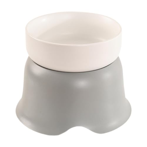 FewNvWa Katzenfutterschale mit Abnehmbarer Schüssel für Wasser und Futter für Haustiere, Grau FewNvWa Katzenfutterschale mit Abnehmbarer Schüssel für Wasser und Futter für Haustiere, Grau von FewNvWa