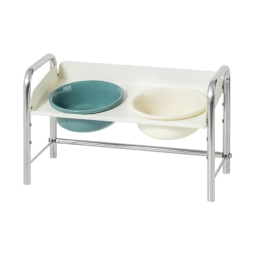 FewNvWa Katzenfutterschalen mit erhöhtem Edelstahlständer für Wasser und Futter, Beige Dunkelgrün FewNvWa Katzenfutterschalen mit erhöhtem Edelstahlständer für Wasser und Futter, Beige Dunkelgrün von FewNvWa