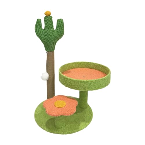 FewNvWa Katzenkletterbaum mit Interaktiven Sitzstangen Und Kratzfläche für Kätzchen, GrÜn FewNvWa Katzenkletterbaum mit Interaktiven Sitzstangen Und Kratzfläche für Kätzchen, GrÜn von FewNvWa