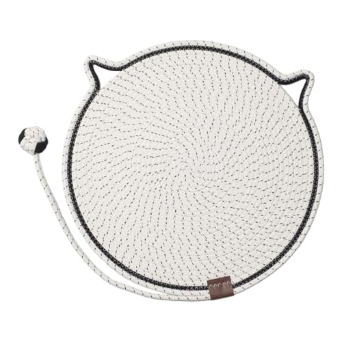 FewNvWa Katzenspielzeug Kratzmatte für Katzen mit Interaktiver Spielkugel Und Kratzpolster, Weiß FewNvWa Katzenspielzeug Kratzmatte für Katzen mit Interaktiver Spielkugel Und Kratzpolster, Weiß von FewNvWa
