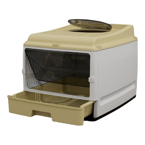 FewNvWa Katzentoilette Katzentoilette Sandkasten Katzenbettpfanne Spritzwassergeschützt für Wohnungskatzen Tragbares Katzentoilettenbecken mit Katzento, Gelb FewNvWa Katzentoilette Katzentoilette Sandkasten Katzenbettpfanne Spritzwassergeschützt für Wohnungskatzen Tragbares Katzentoilettenbecken mit Katzento, Gelb von FewNvWa