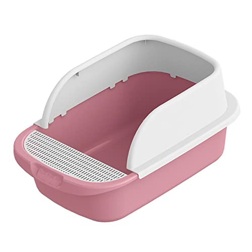 FewNvWa Katzentoilette mit Schaufel, 45,7 X 30,5 X 18,3 cm, Hohe Bettpfanne für Mittelgroße Und Große Katzen, ROSA FewNvWa Katzentoilette mit Schaufel, 45,7 X 30,5 X 18,3 cm, Hohe Bettpfanne für Mittelgroße Und Große Katzen, ROSA von FewNvWa