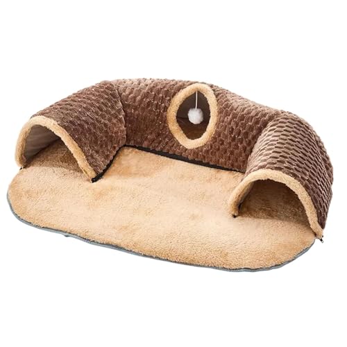 FewNvWa Katzentunnel Spielplatz für Kätzchen Und Kleine Tiere Im Freien, Brown M von FewNvWa