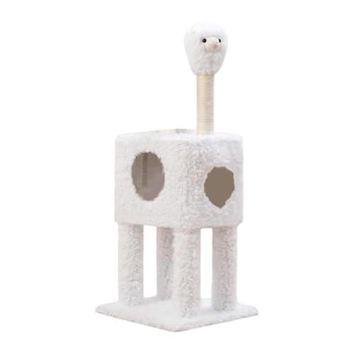 FewNvWa Kratzbaum für Hauskatzen mit Kratzbaum Möbelschutz, Mehrschichtiges Übungs Katzenhaus Aus Holz, Kitty Condo für Kätzchen FewNvWa Kratzbaum für Hauskatzen mit Kratzbaum Möbelschutz, Mehrschichtiges Übungs Katzenhaus Aus Holz, Kitty Condo für Kätzchen von FewNvWa