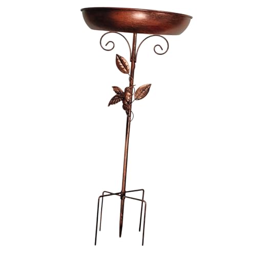 FewNvWa Metall Vogel Bad Decor 5 Zinken Basis Stake Vogel Feeder für Hof Außerhalb Terrasse von FewNvWa