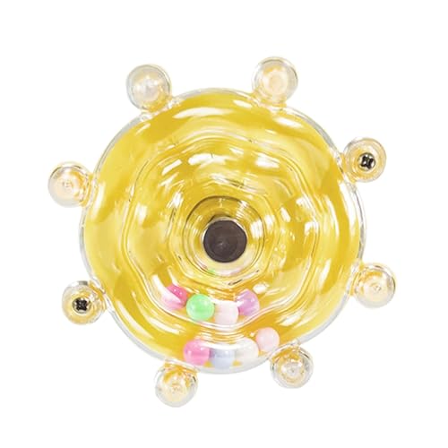 FewNvWa Papageien Spielzeug mit Drehrad, Käfigzubehör für Vögel, Geeignet für Kleine Und Mittelgroße Arten, Gelb FewNvWa Papageien Spielzeug mit Drehrad, Käfigzubehör für Vögel, Geeignet für Kleine Und Mittelgroße Arten, Gelb von FewNvWa