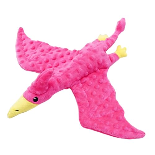 FewNvWa Quietschendes Plüschhundspielzeug gefülltes Tierspielzeug Cartoon Dragon Plüschspielzeug für kleine große große Hunde, Rose Rot FewNvWa Quietschendes Plüschhundspielzeug gefülltes Tierspielzeug Cartoon Dragon Plüschspielzeug für kleine große große Hunde, Rose Rot von FewNvWa