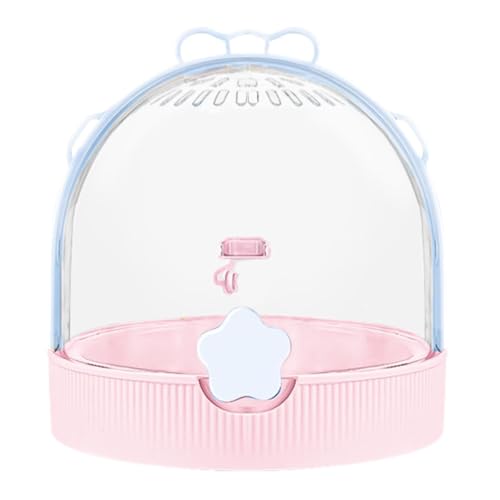 FewNvWa Tragetasche für Kleine Tiere, Transportkäfig für Hamster Und Ratten, Rosa von FewNvWa