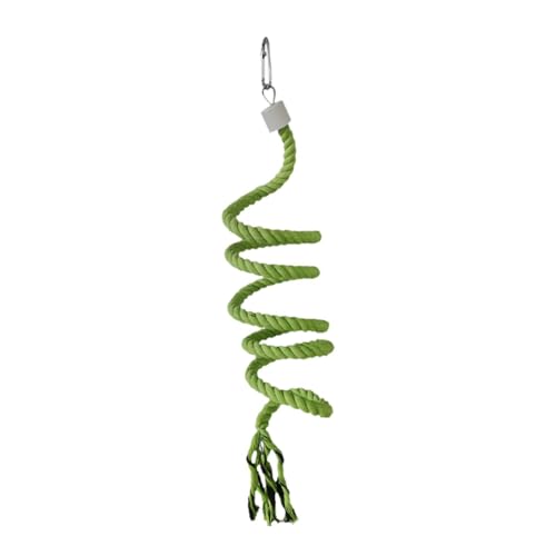 FewNvWa Vogel Baumwollspiral Kletterseil für Papageien Und Kleine Vögel, GrÜn FewNvWa Vogel Baumwollspiral Kletterseil für Papageien Und Kleine Vögel, GrÜn von FewNvWa
