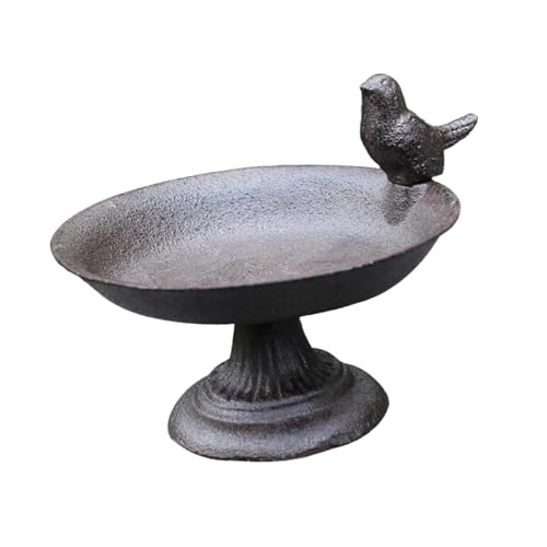 FewNvWa Vogelbad Futterspender, Vogel Wassernapf, Vogelfutter Aufbewahrungstablett, Vogelbad, Vogelfutterspender für Hof, Rasen, Dekorativ, Hinterhof Draußen von FewNvWa