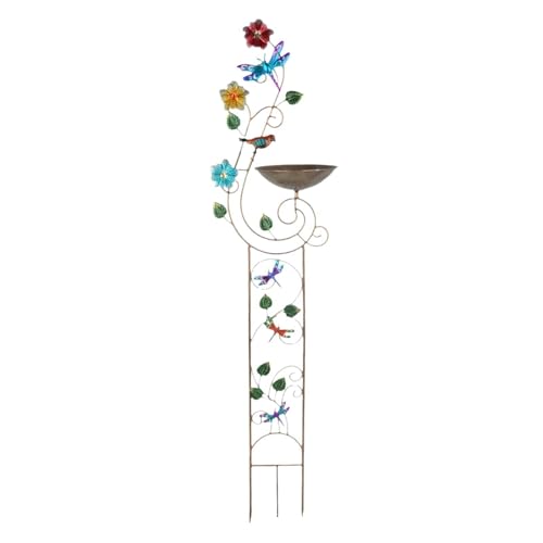 FewNvWa Vogeltränke mit Metallgitter, Dekoratives Bad für Vögel, Gartendekoration, Einfach zu Montieren, Libelle FewNvWa Vogeltränke mit Metallgitter, Dekoratives Bad für Vögel, Gartendekoration, Einfach zu Montieren, Libelle von FewNvWa