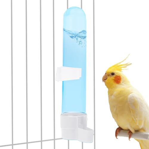 Feziwurs Vogel-Wasserspender | Automatisches Trinkgerät für Papageien, multifunktional, hohe Kapazität, langlebig, einfache Installation, Vogelkäfig-Futterspender und Bewässerungsbehälter für von Feziwurs