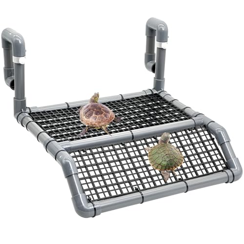 Fhiny Hängende Schildkröte Sonnenplattform, Kunststoff-Schildkröten-Dock, Sonnenbereich mit Kletterrampe, höhenverstellbar, Reptilien-Schwimmdock, Schildkröte, Tankzubehör, Dekor für Eidechse, Gecko, Fhiny Hängende Schildkröte Sonnenplattform, Kunststoff-Schildkröten-Dock, Sonnenbereich mit Kletterrampe, höhenverstellbar, Reptilien-Schwimmdock, Schildkröte, Tankzubehör, Dekor für Eidechse, Gecko, von Fhiny