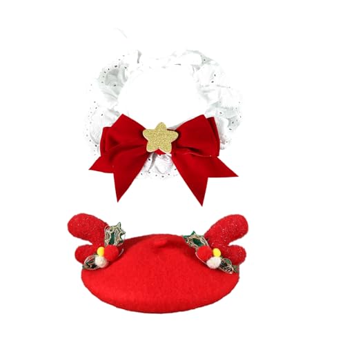Welpen Weihnachtsbedarf Mistelhut Mit Halskette Foto Requisiten Kopfbedeckungskragen Weihnachtsfoto Requisiten Supplies von Fhkpsqkcn
