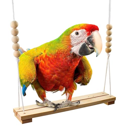 Fhlprte Hühnerschaukel,Vogelschaukeln,39.5 * 7 * 110cmHühnerspielzeug,aus Natürlichem Holz, Spielzeug Sitzstangen Vogelspielplatz für Hühner Papageien, Aras und Große Fhlprte Hühnerschaukel,Vogelschaukeln,39.5 * 7 * 110cmHühnerspielzeug,aus Natürlichem Holz, Spielzeug Sitzstangen Vogelspielplatz für Hühner Papageien, Aras und Große von Fhlprte