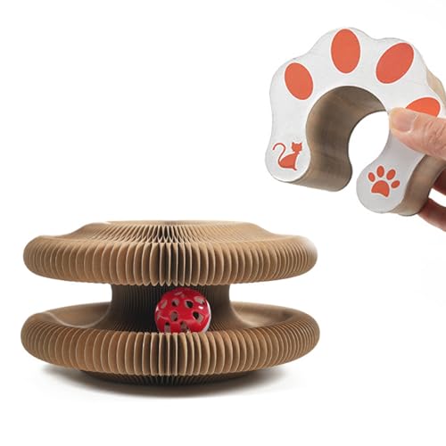 Fhlprte Katzenwirbel, Katzen Kratzbrett, Katzenspielzeug Selbstbeschäftigung,faltbar Schleifen-Katzenspielzeug für Indoor-Katzen für Mental &Physical Übung Fhlprte Katzenwirbel, Katzen Kratzbrett, Katzenspielzeug Selbstbeschäftigung,faltbar Schleifen-Katzenspielzeug für Indoor-Katzen für Mental &Physical Übung von Fhlprte